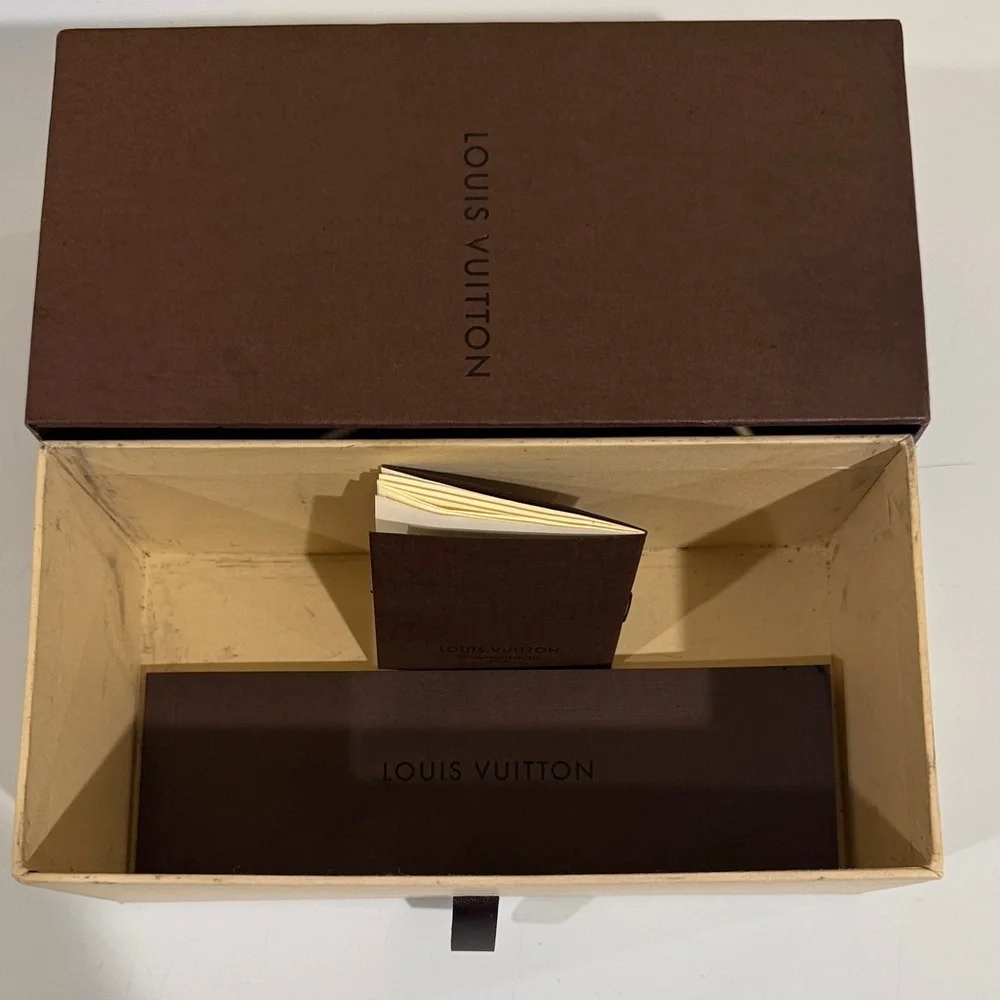 Louis Vuitton Brown Top Box Eyeglasses box with LV guide mini guide books